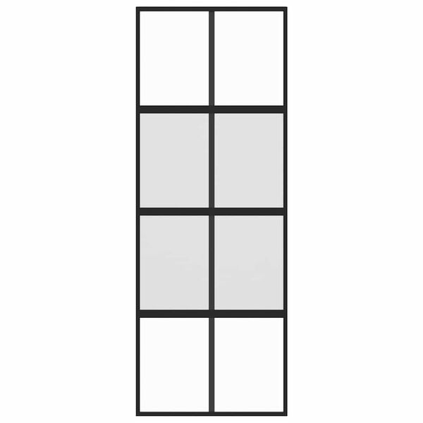 vidaXL &Sigma;&upsilon;&rho;ό&mu;&epsilon;&nu;&eta; &Pi;ό&rho;&tau;&alpha; &Mu;&alpha;ύ&rho;&eta; 76 x 205 &epsilon;&kappa;. &alpha;&pi;ό &Psi;&eta;&mu;έ&nu;&omicron; &Gamma;&upsilon;&alpha;&lambda;ί / &Alpha;&lambda;&omicron;&upsilon;&mu;ί&nu;&iota;&omicron;