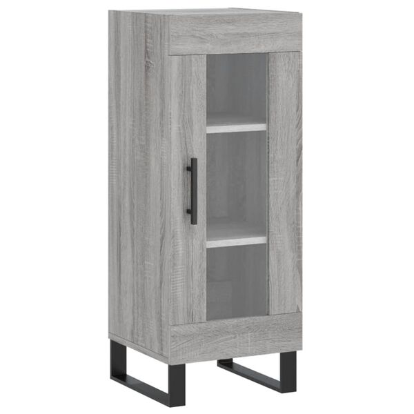 vidaXL Ντουλάπι Γκρι Sonoma 34,5x34x90 εκ. από Επεξεργασμένο Ξύλο