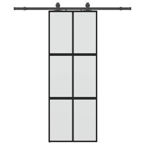 vidaXL &Sigma;&upsilon;&rho;ό&mu;&epsilon;&nu;&eta; &pi;ό&rho;&tau;&alpha; &mu;&epsilon; &sigma;&epsilon;&tau; &upsilon;&lambda;&iota;&kappa;&omicron;ύ &Mu;&alpha;ύ&rho;&omicron; 76x205 cm &gamma;&upsilon;&alpha;&lambda;ί &mu;&epsilon;&tau;&rho;&iota;&alpha;&sigma;&mu;έ&nu;&omicron;