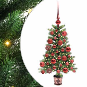 vidaXL &Chi;&rho;&iota;&sigma;&tau;&omicron;&upsilon;&gamma;&epsilon;&nu;&nu;&iota;ά&tau;&iota;&kappa;&omicron; &Delta;έ&nu;&tau;&rho;&omicron; &mu;&epsilon; 150 LED &mu;&epsilon; &beta;ά&sigma;&eta; &Pi;&rho;ά&sigma;&iota;&nu;&omicron; 65 cm PE