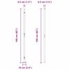 vidaXL Πό posts φράχτη 13 pcs Γκρι Ø32mm 160 εκ Γαλβανισμένος χάλυβας