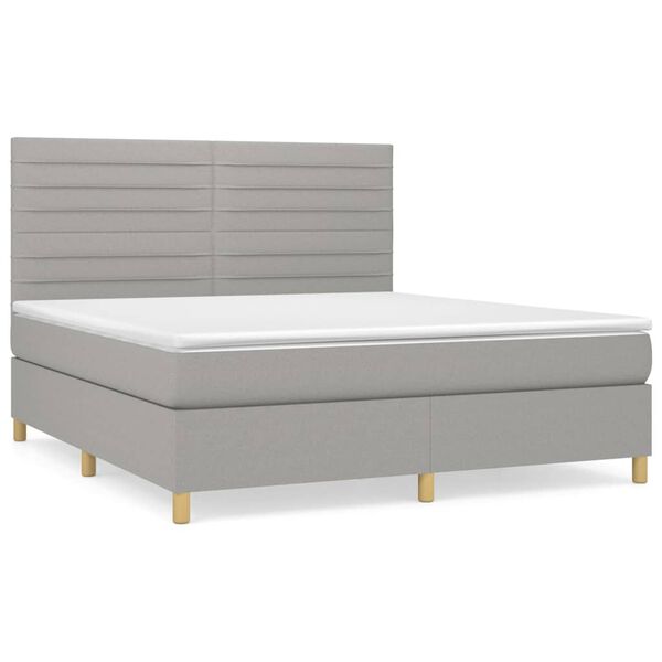 vidaXL &Kappa;&rho;&epsilon;&beta;ά&tau;&iota; Boxspring &mu;&epsilon; &Sigma;&tau;&rho;ώ&mu;&alpha; &Alpha;&nu;. &Pi;&rho;ά&sigma;&iota;&nu;&omicron; 160x200&epsilon;&kappa; &Upsilon;&phi;&alpha;&sigma;&mu;ά&tau;&iota;&nu;&omicron;