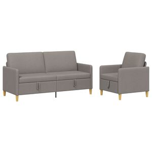 vidaXL &Sigma;&alpha;&lambda;&omicron;&nu;ά&kappa;&iota; &Sigma;&epsilon;&tau; &Mu;&epsilon; &Alpha;&pi;&omicron;&theta;&eta;&kappa;&epsilon;&upsilon;&tau;&iota;&kappa;ό &Chi;ώ&rho;&omicron; 2 pcs Taupe &Pi;&omicron;&lambda;&upsilon;&epsilon;&sigma;&tau;έ&rho;&alpha;&sigmaf;