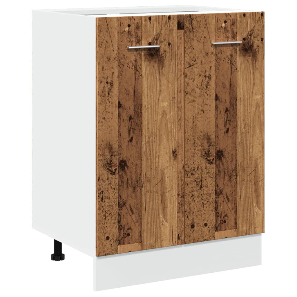 vidaXL Κάτω ντουλάπι Lyon Παλιό ξύλο 60x46x81,5 cm Κατασκευασμένο ξύλο