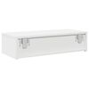 vidaXL Ράφι τοίχου με συρτάρια Λευκό 60x26,5x15 cm Κατασκευασμένο ξύλο