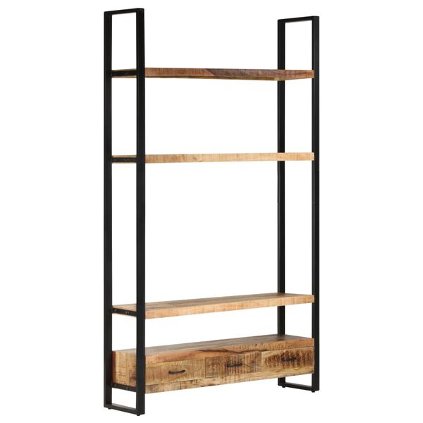 vidaXL Ραφιέρα 118 x 30 x 200 εκ. από Μασίφ Ακατέργαστο Ξύλο Μάνγκο