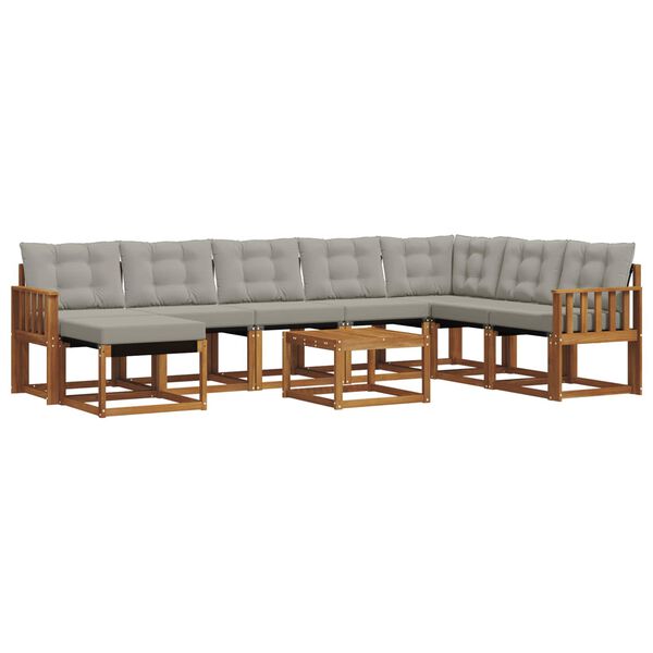 vidaXL &Sigma;&epsilon;&iota;&rho;ά &Kappa;&alpha;&nu;&alpha;&pi;έ &Epsilon;&xi;&omega;&tau;&epsilon;&rho;&iota;&kappa;&omicron;ύ 9 pcs &Phi;&upsilon;&sigma;&iota;&kappa;ό &kappa;&alpha;&iota; &Alpha;&nu;&omicron;&iota;&chi;&tau;ό &Gamma;&kappa;&rho;&iota;