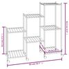 vidaXL Βάση Λουλουδιών με Ρόδες 83 x 25 x 83,5 εκ. Μαύρη Σιδερένια