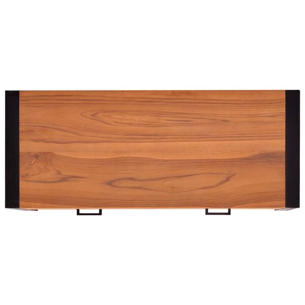 vidaXL Γραφείο με 2 Συρτάρια 100 x 40 x 75 εκ. Ανακυκλωμένο Ξύλο Teak