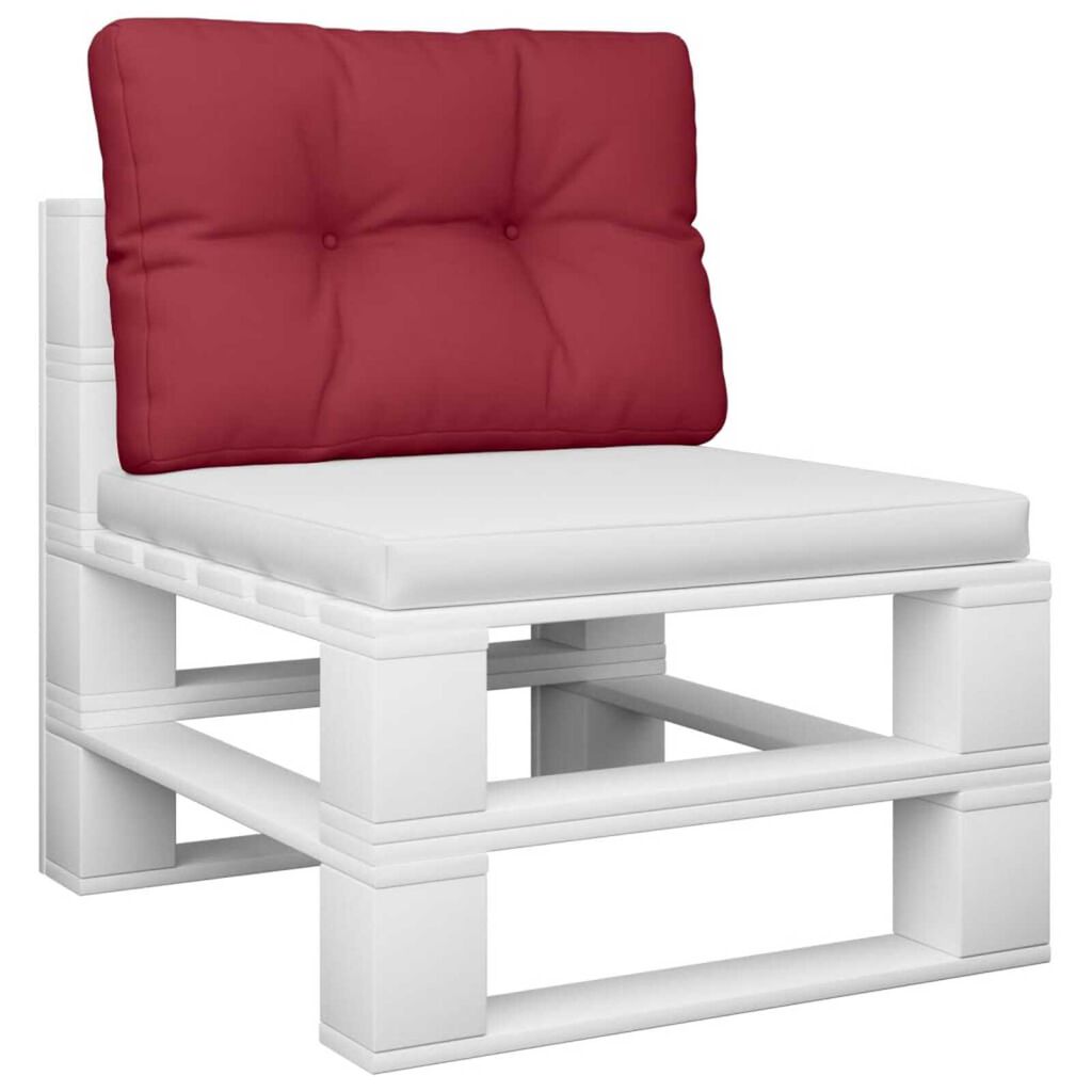 vidaXL Μαξιλάρι Παλέτας Μπορτντό 60 x 40 x 12 εκ. Υφασμάτινο