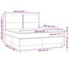 vidaXL &Kappa;&rho;&epsilon;&beta;ά&tau;&iota; Boxspring &mu;&epsilon; &Sigma;&tau;&rho;ώ&mu;&alpha; & LED &Sigma;&kappa;.&Kappa;&alpha;&phi;έ 160x200&epsilon;&kappa;. &Upsilon;&phi;&alpha;&sigma;&mu;ά&tau;&iota;&nu;&omicron;