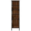 vidaXL Βιβλιοθήκη Καφέ Δρυς 78,5x33x117,5 εκ. Επεξεργασμένο Ξύλο