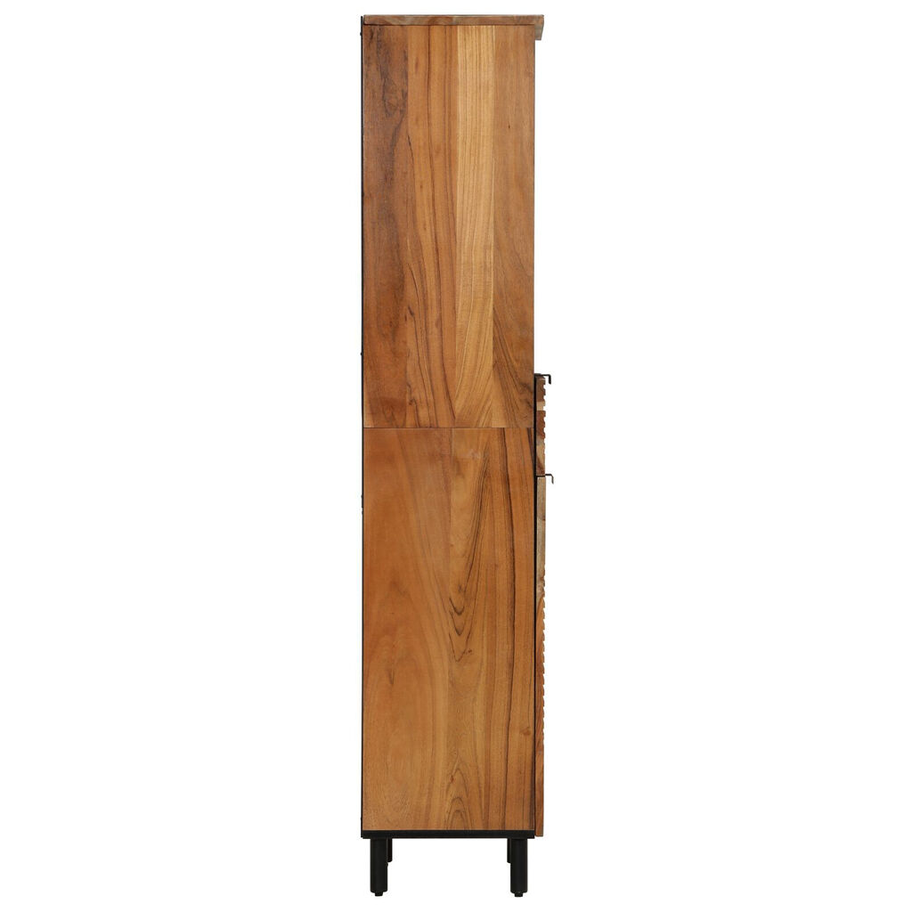 vidaXL Ντουλάπα Μπάνιου 38x33x160 εκ. Μασίφ Ξύλο Ακακίας