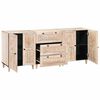 vidaXL Πλαϊνό γραφείο 3 pcs Λευκό 60 x 33 x 75 cm Μασίφ ξύλο μάνγκο