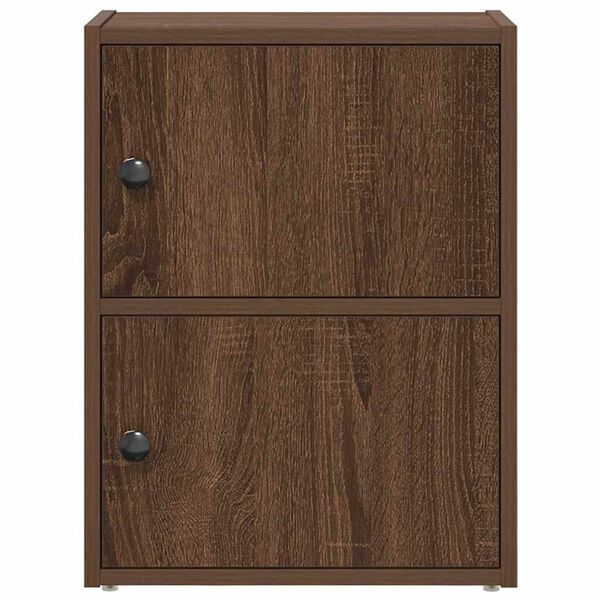 vidaXL Βιβλιοθήκη Καφέ Δρυς 40x24x52 εκ. από Επεξεργασμένο Ξύλο