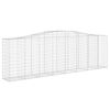 vidaXL Συρματοκιβώτια Τοξωτά 8 τεμ. 400x50x120/140 εκ. Γαλβαν. Ατσάλι