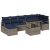vidaXL &Sigma;&epsilon;&tau; &Kappa;&alpha;&nu;&alpha;&pi;έ &Kappa;ή&pi;&omicron;&upsilon; 8 &tau;&mu;&chi;. &Gamma;&kappa;&rho;&iota; &kappa;&alpha;&iota; Navy Blue &sigma;&upsilon;&nu;&theta;&epsilon;&tau;&iota;&kappa;ό &rho;&alpha;&tau;ά&nu;