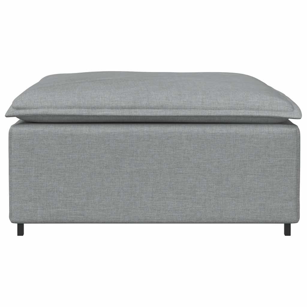 vidaXL Υποπόδιο Καναπέ Ανοιχτό Γκρι 100 x 100 x 48 εκ.