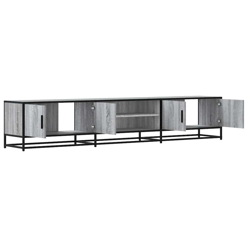 vidaXL Έπιπλο Τηλεόρασης Γκρι Sonoma 210x35x41 εκ. από Επεξεργ. Ξύλο