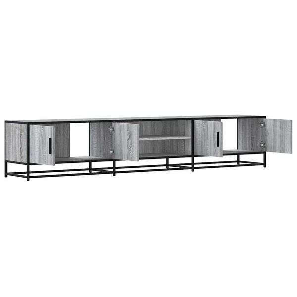 vidaXL Έπιπλο Τηλεόρασης Γκρι Sonoma 210x35x41 εκ. από Επεξεργ. Ξύλο
