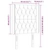 vidaXL Κεφαλάρι με Πτερύγια Μπλε 83x16x118/128 εκ. Υφασμάτινο