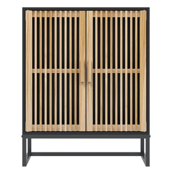 vidaXL Συρταριέρα Μαύρη 60 x 30 x 75 εκ. από Επεξεργασμένο Ξύλο