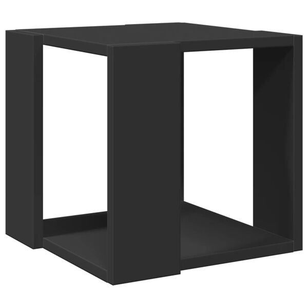 vidaXL Τραπεζάκι Σαλονιού Μαύρο 32x32x30 εκ. Επεξεργασμένο Ξύλο