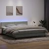 vidaXL &Kappa;&rho;&epsilon;&beta;ά&tau;&iota; Boxspring &mu;&epsilon; &Sigma;&tau;&rho;ώ&mu;&alpha; & LED &Alpha;&nu;&omicron;&iota;&chi;&tau;ό &Gamma;&kappa;&rho;&iota; 180x210 &epsilon;&kappa;. &Beta;&epsilon;&lambda;&omicron;ύ&delta;&iota;&nu;&omicron;