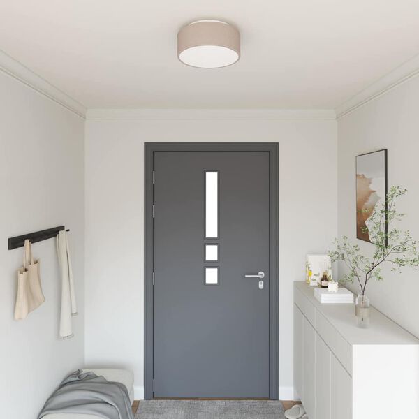 vidaXL &Lambda;ά&mu;&pi;&alpha; &Omicron;&rho;&omicron;&phi;ή&sigmaf; &mu;&epsilon; &pi;&rho;&omicron;&beta;&omicron;&lambda;&epsilon;ί&sigmaf; Taupe 30 x 30 x 13,5 &epsilon;&kappa; ύ&phi;&alpha;&sigma;&mu;&alpha;