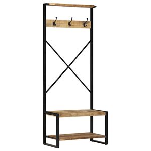 vidaXL &Rho;ά&phi;&iota; &gamma;&iota;&alpha; &rho;&omicron;ύ&chi;&alpha; 80x40x190 cm &Sigma;&tau;&epsilon;&rho;&epsilon;ό &alpha;&kappa;&alpha;&tau;έ&rho;&gamma;&alpha;&sigma;&tau;&omicron; &xi;ύ&lambda;&omicron; Mango