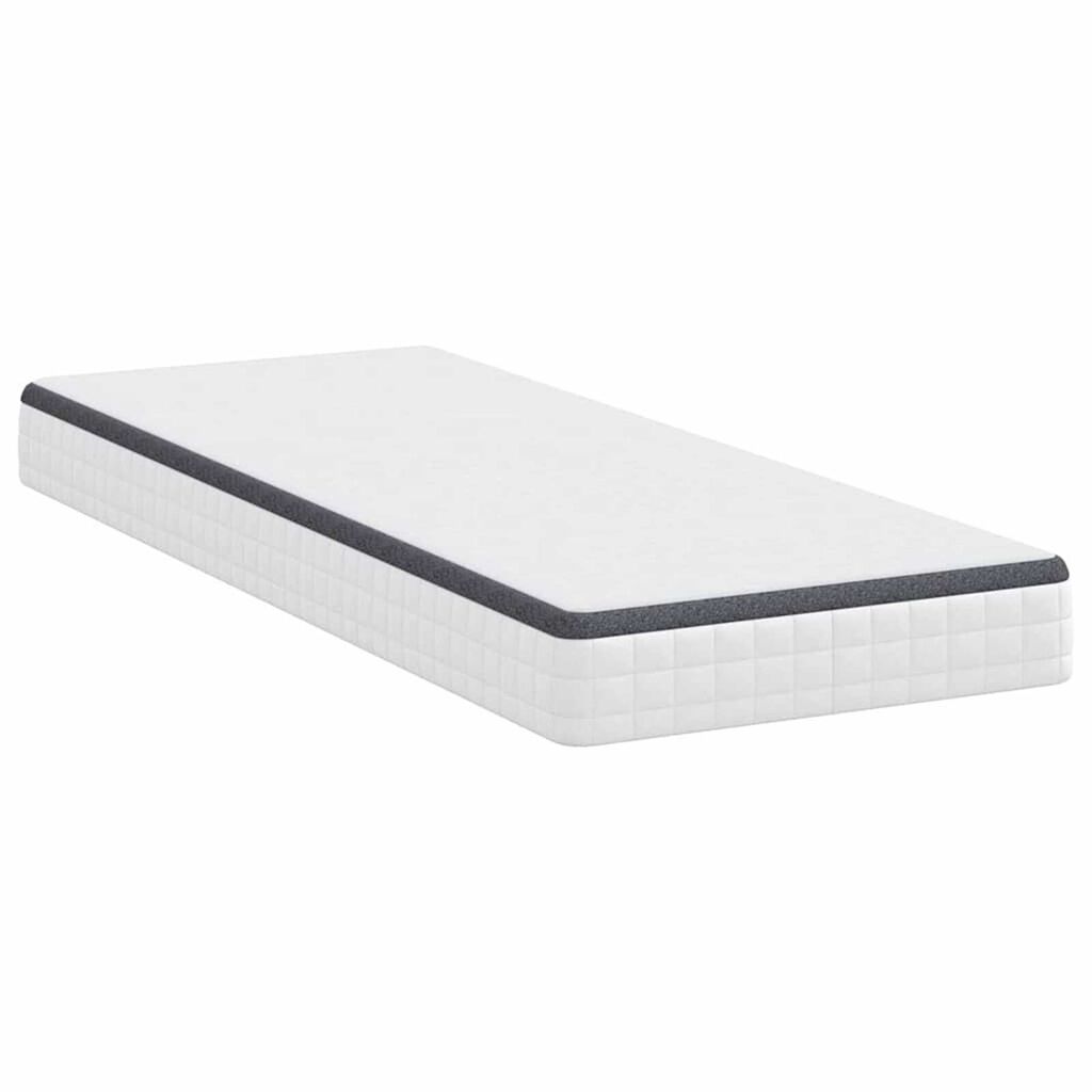 vidaXL Στρώμα Λευκό, Γκρι 70 x 200 cm Πλεκτό ύφασμα