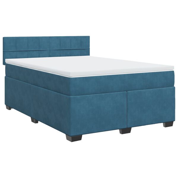 vidaXL &Kappa;&rho;&epsilon;&beta;ά&tau;&iota; Boxspring &mu;&epsilon; &Sigma;&tau;&rho;ώ&mu;&alpha; &Mu;&pi;&lambda;&epsilon; 140x200 &epsilon;&kappa;. &Beta;&epsilon;&lambda;&omicron;ύ&delta;&iota;&nu;&omicron;