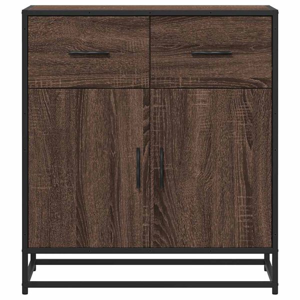 vidaXL Συρταριέρα καφέ δρυς 68x35x76 cm Κατασκευασμένο ξύλο