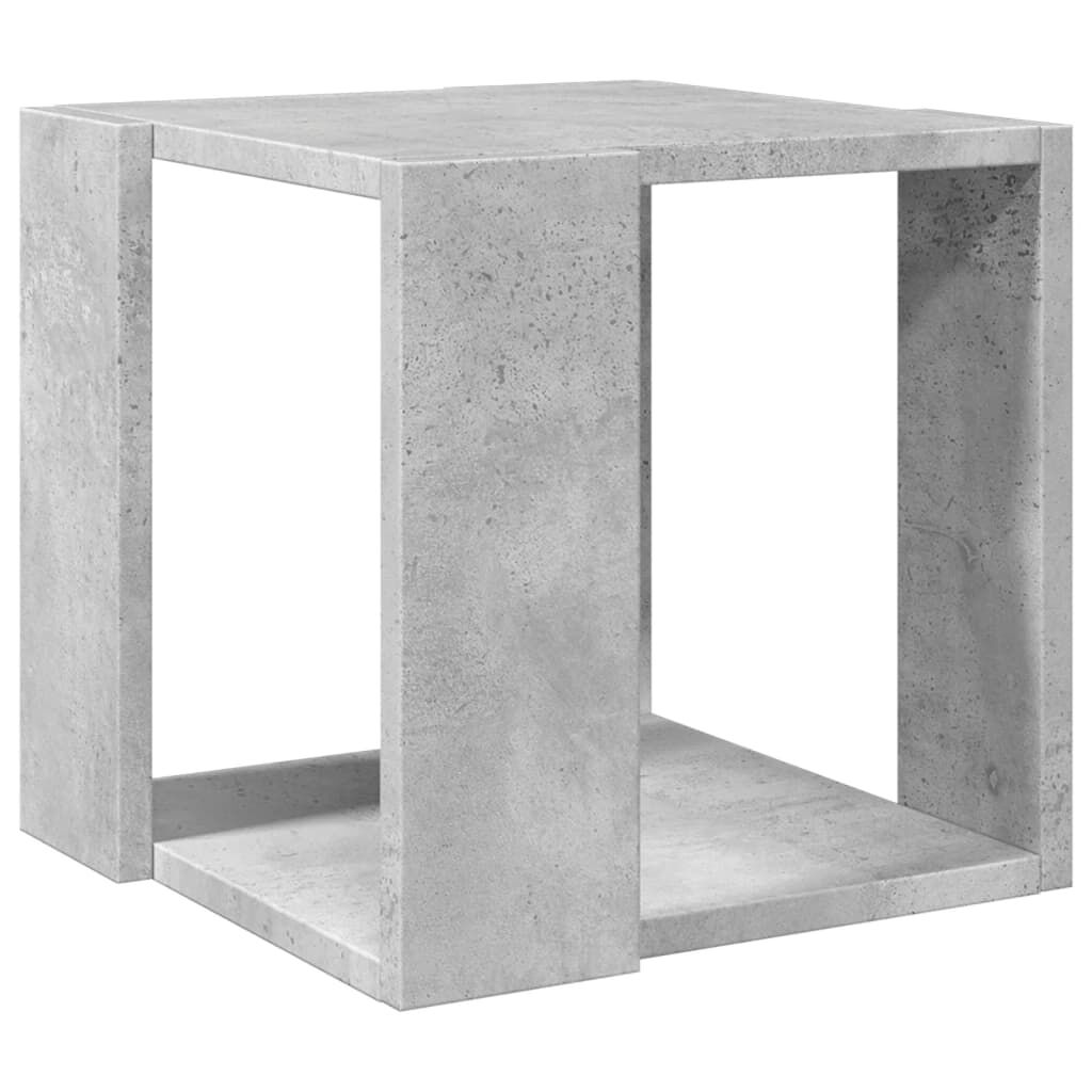 vidaXL Τραπεζάκι Σαλονιού Γκρι Σκυροδ. 32x32x30 εκ. Επεξεργασμένο Ξύλο
