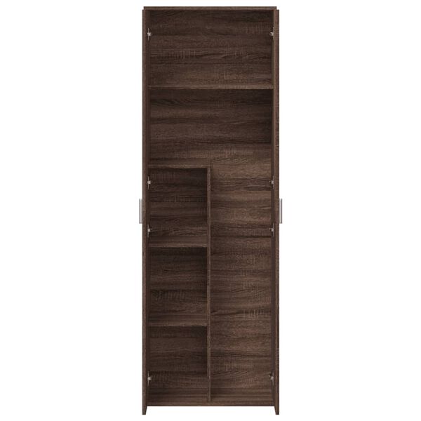 vidaXL Ντουλάπα Καφέ Δρυς 60 x 35 x 180 εκ. από Επεξ. Ξύλο