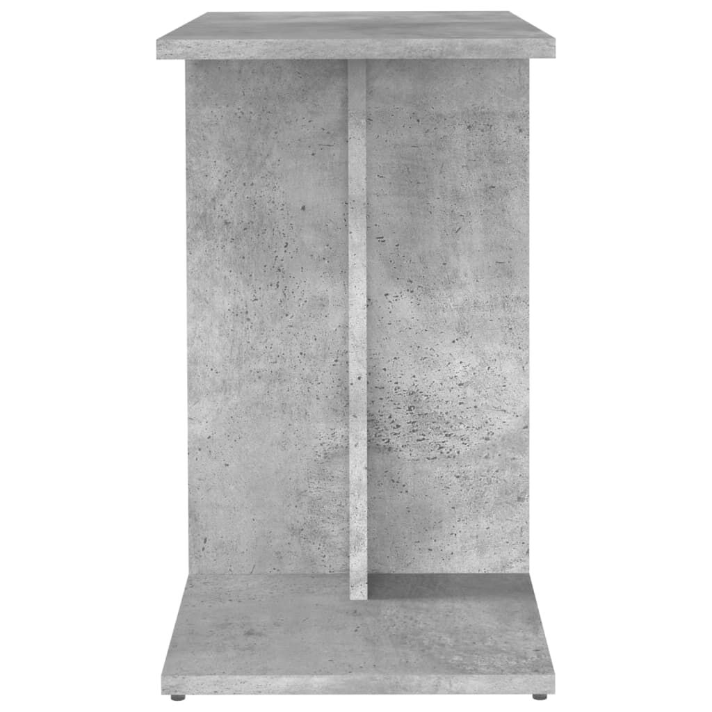 vidaXL Τραπέζι Βοηθητικό Γκρι Σκυροδέματος 50x30x50 εκ. Επεξ. Ξύλο