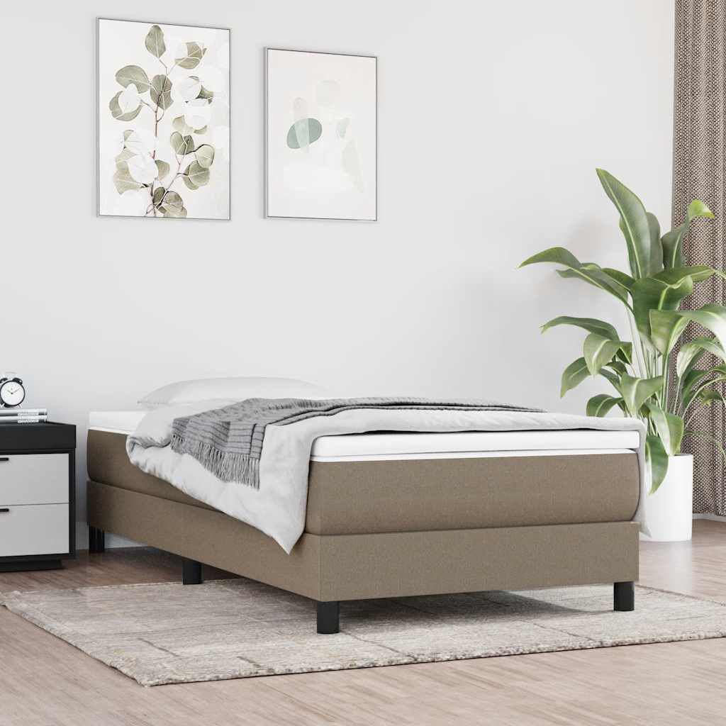 vidaXL Στρώμα με Pocket Springs για Παιδιά Taupe 80x160εκ Υφασμάτινο