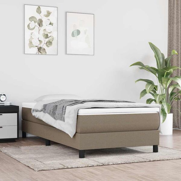 vidaXL Στρώμα με Pocket Springs για Παιδιά Taupe 80x160εκ Υφασμάτινο
