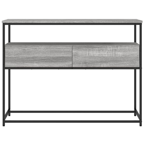 vidaXL Τραπέζι Κονσόλα Γκρι Sonoma 100x40x75 εκ. Επεξεργασμένο Ξύλο