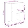vidaXL Κομοδίνο Γκρι Sonoma 46,5x29x61 εκ. από Επεξεργασμένο Ξύλο