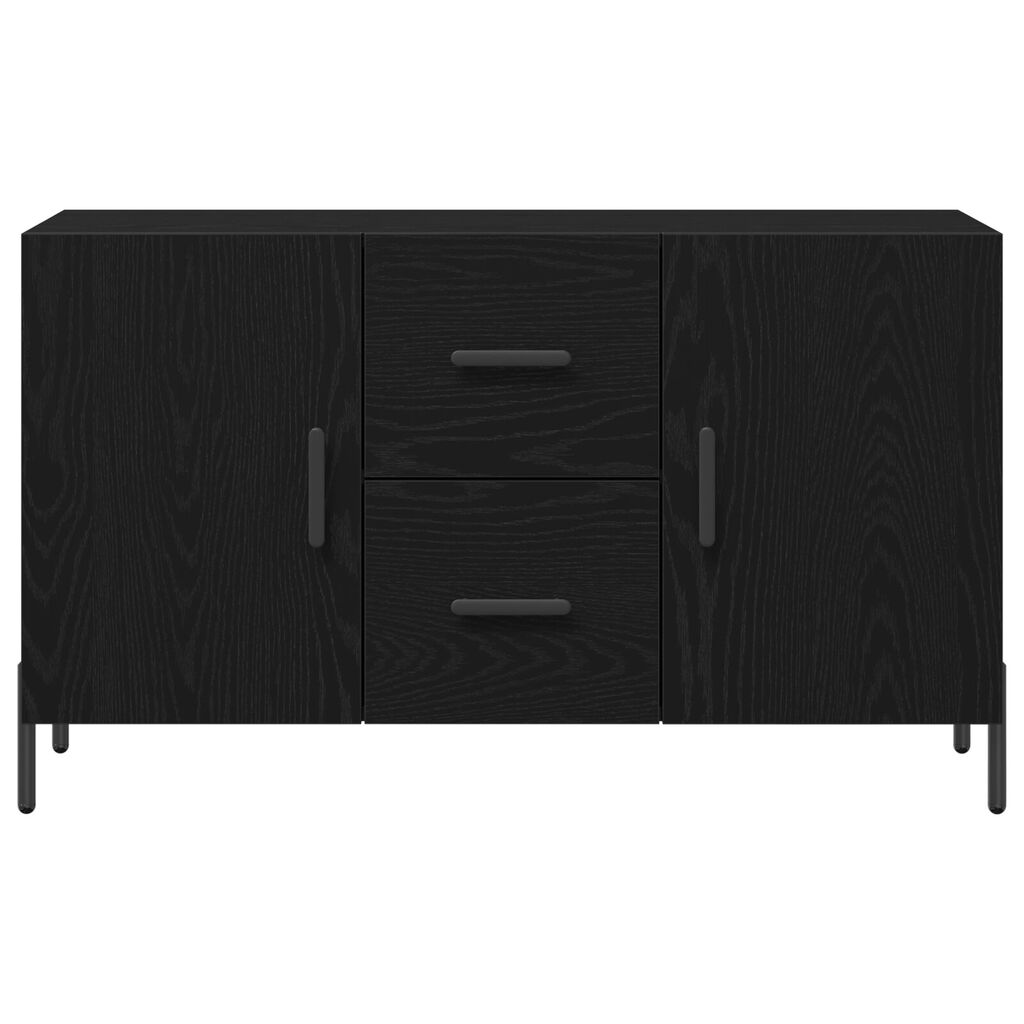vidaXL Μπουφές Μαύρο Δρυς 100x36x60 εκ Συγκροτημένο Ξύλο