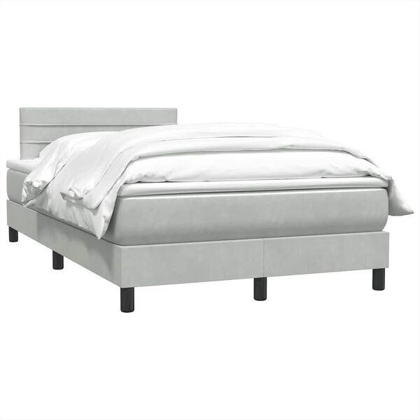 vidaXL &Kappa;&rho;&epsilon;&beta;ά&tau;&iota; Boxspring &mu;&epsilon; &Sigma;&tau;&rho;ώ&mu;&alpha; &Alpha;&nu;&omicron;&iota;&chi;&tau;ό &Gamma;&kappa;&rho;&iota; 120x210 &epsilon;&kappa;. &Beta;&epsilon;&lambda;&omicron;ύ&delta;&iota;&nu;&omicron;