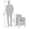 vidaXL Καρέκλα Κήπου 2 pcs Ανθρακί 53 x 49 x 85 εκ. PP