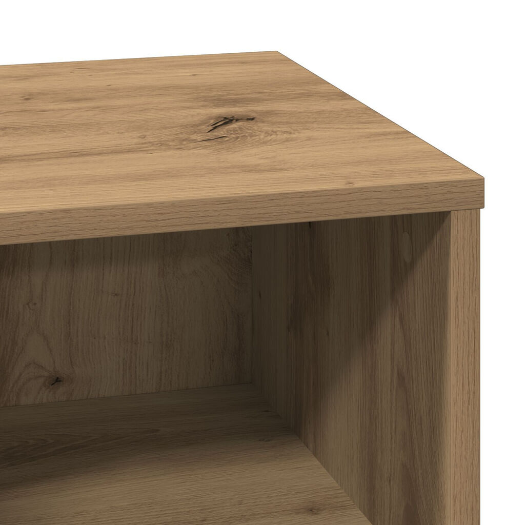 vidaXL Κομοδίνο με LED Artisan Oak 50x34,5x50 εκ.