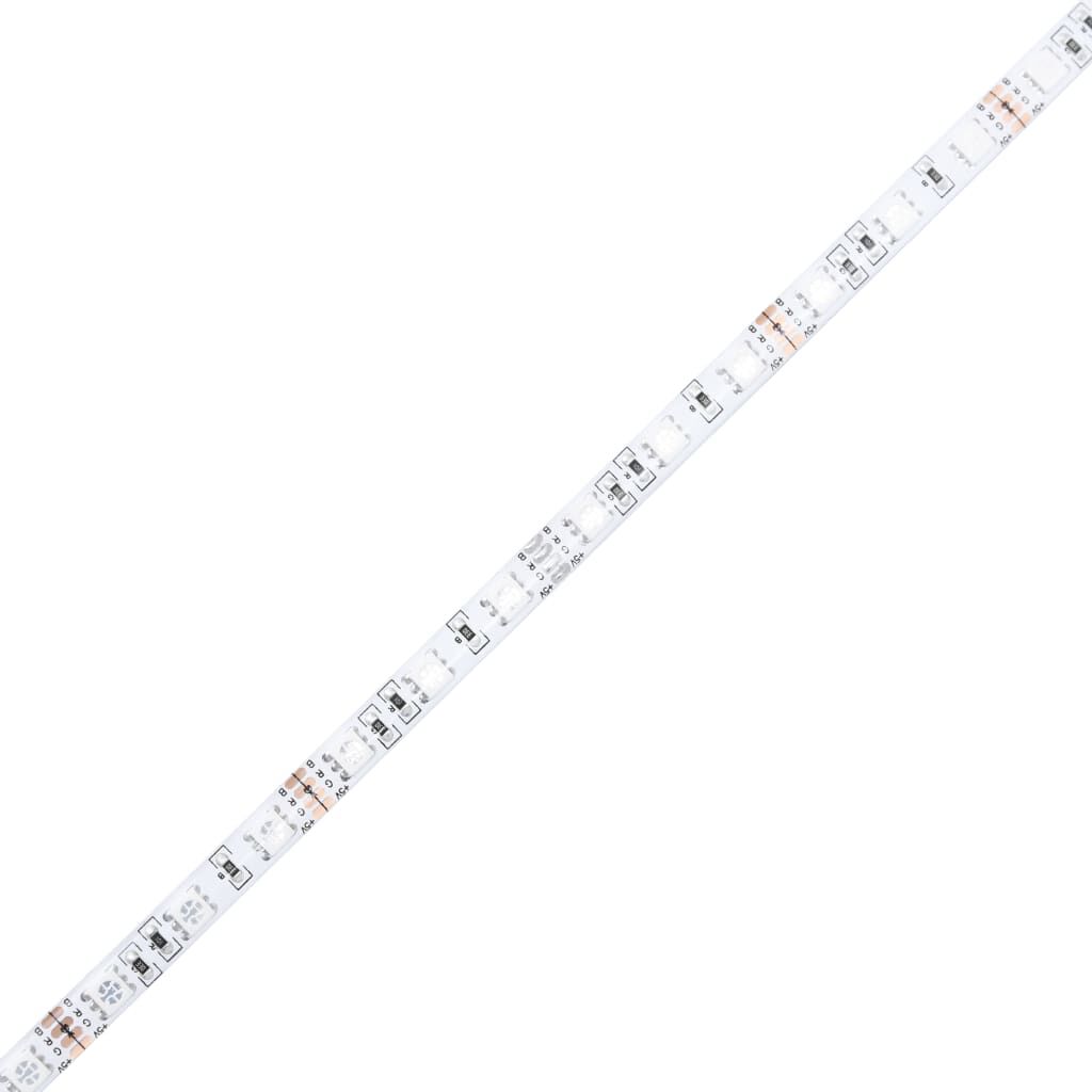 vidaXL Τραπεζάκι Σαλονιού με Φώτα LED Λευκό 80 x 80 x 31 εκ.