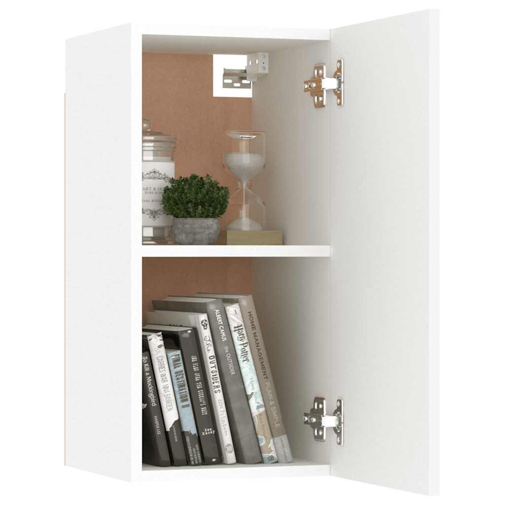 vidaXL Έπιπλα Τηλεόρασης 2 τεμ. Λευκά 30,5x30x60 εκ. από Επεξ. Ξύλο