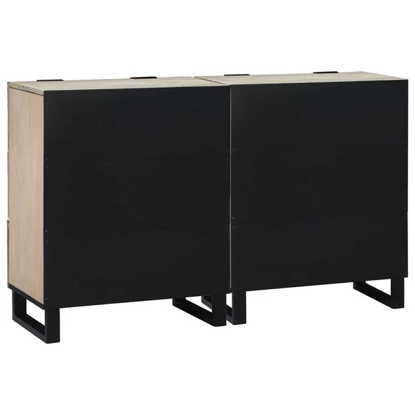 vidaXL Παραδοσιακά Πλευρικά Έπιπλα 2 pcs Λευκό 60 x 33,5 x 75 εκ