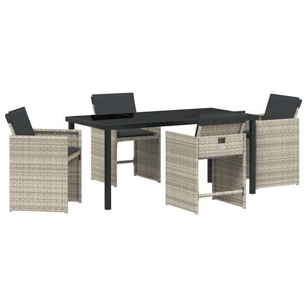 vidaXL &Sigma;έ&tau; &phi;&alpha;&gamma;&eta;&tau;&omicron;ύ &gamma;&iota;&alpha; &kappa;ή&pi;&omicron; 5 pcs &Alpha;&nu;&omicron;&iota;&chi;&tau;ό &gamma;&kappa;&rho;&iota; &sigma;&upsilon;&nu;&theta;&epsilon;&tau;&iota;&kappa;ό &rho;&alpha;&tau;ά&nu;