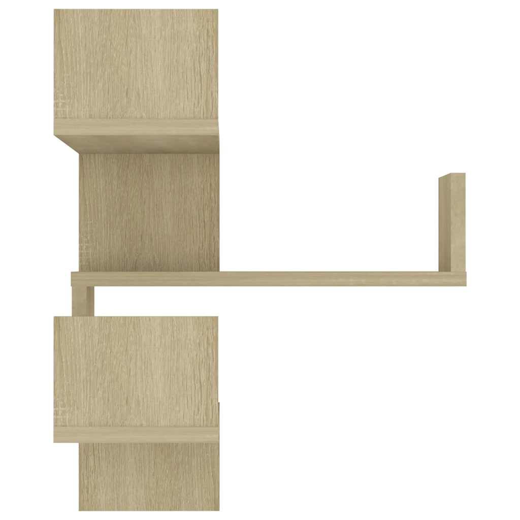 vidaXL Γων. Ραφιέρες Τοίχου 2 τεμ. Sonoma Δρυς 40x40x50 εκ. Επεξ. Ξύλο