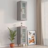 vidaXL Ντουλάπι Τοίχου Κρεμαστό Γκρι sonoma 34,5x34x90 εκ.